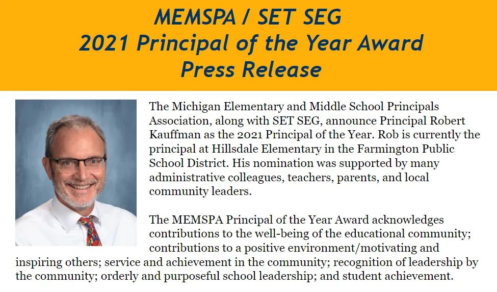 Congratulations Rob!  #MEMSPA21