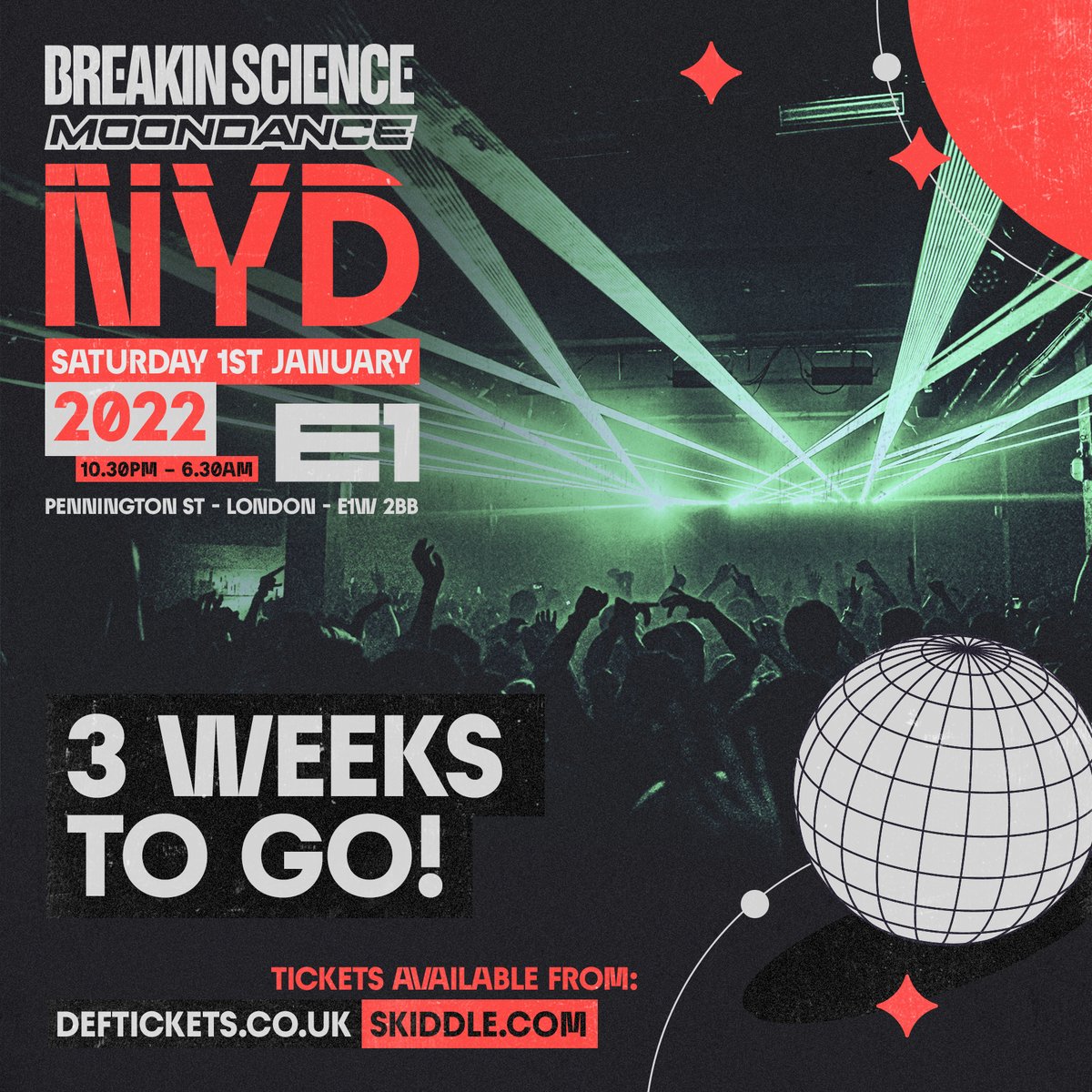Moondance Events (@moondanceravers) on Twitter photo Just 3 weeks till Breakin Science x Moondance lands at E1! Final tickets: breakinsciencemoondancenyd.co.uk <a href="/MICKYFINN1/">DJ Micky Finn</a> <a href="/djrap/">djrap</a> <a href="/bennypagemusic/">Benny Page</a> <a href="/DopeAmmo/">Dope Ammo / D A Connekt</a> <a href="/djphantasy/">DJ PHANTASY ⭐️⭐️</a> <a href="/KennyDJKen/">Kenny Ken</a> <a href="/djjjfrost/">Jumpin Jack Frost</a> <a href="/Slipmatt/">Slipmatt</a> <a href="/DJBillyBunter/">BILLY DANIEL BUNTER</a> <a href="/nickyblkmkt/">nicky blackmarket</a> <a href="/dj_twista/">DJ Twista</a> @TrixDnB <a href="/PromoZO/">PROMO ZO</a> Just 3 weeks till Breakin Science x Moondance lands at E1! Final tickets: breakinsciencemoondancenyd.co.uk <a href="/MICKYFINN1/">DJ Micky Finn</a> <a href="/djrap/">djrap</a> <a href="/bennypagemusic/">Benny Page</a> <a href="/DopeAmmo/">Dope Ammo / D A Connekt</a> <a href="/djphantasy/">DJ PHANTASY ⭐️⭐️</a> <a href="/KennyDJKen/">Kenny Ken</a> <a href="/djjjfrost/">Jumpin Jack Frost</a> <a href="/Slipmatt/">Slipmatt</a> <a href="/DJBillyBunter/">BILLY DANIEL BUNTER</a> <a href="/nickyblkmkt/">nicky blackmarket</a> <a href="/dj_twista/">DJ Twista</a> @TrixDnB <a href="/PromoZO/">PROMO ZO</a>
