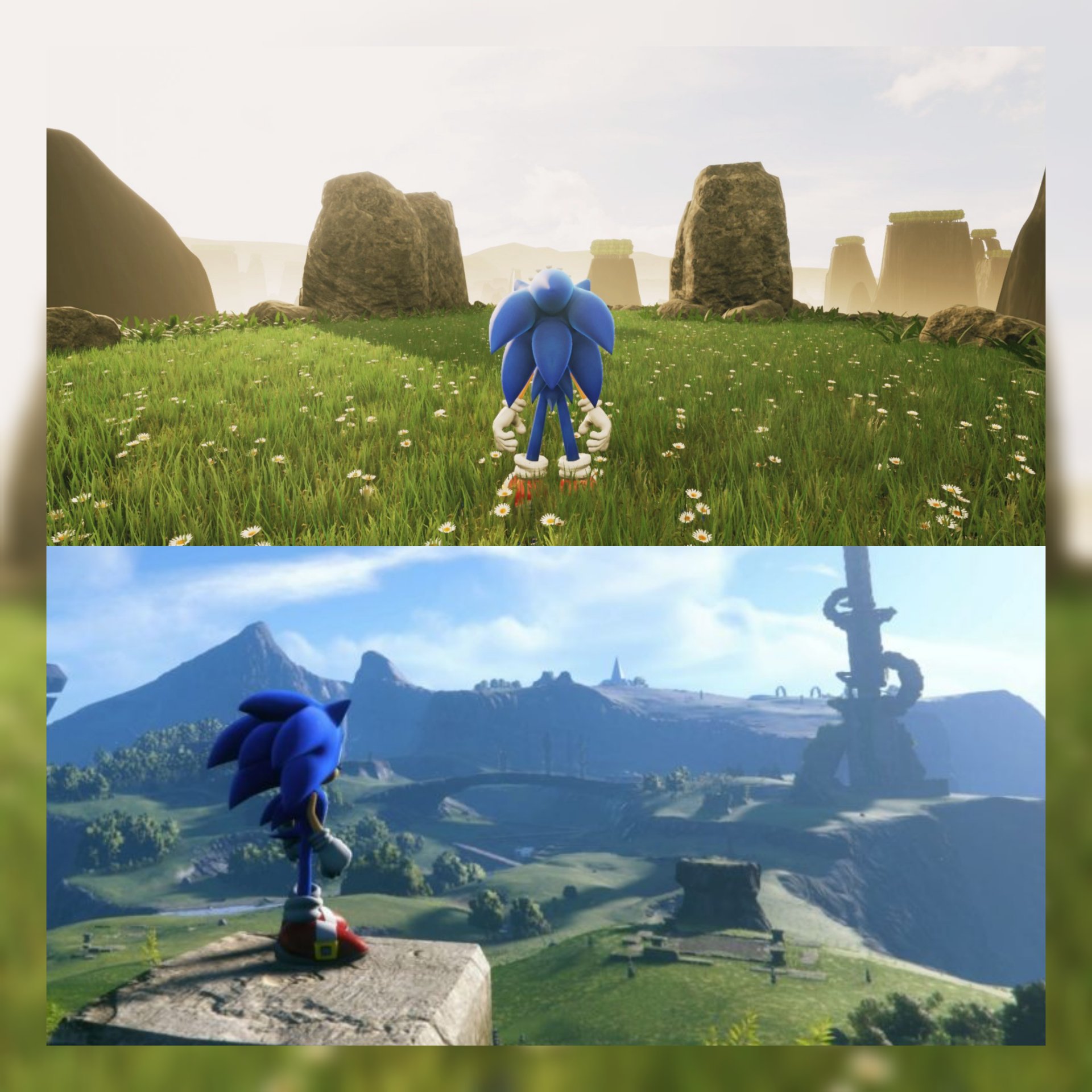 Sonic Frontiers: Update 3 Styled Sonic 