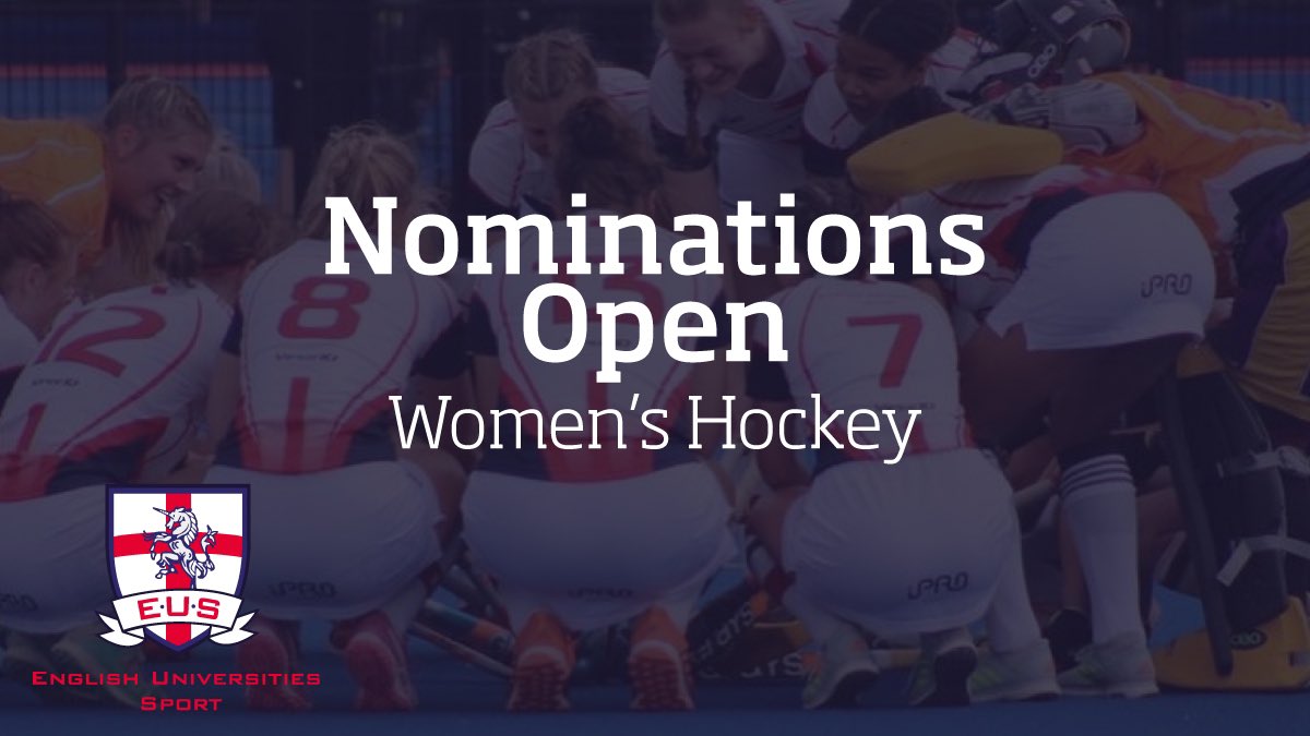 Women’s Hockey 🏑 | English Universities Sport have now opened Athlete Nominations for our 2021/2022 Women’s Hockey Programme.

To find out more, please visit the link in our bio.

The deadline to nominations is midday on Wednesday 14 January.

♥️🤍