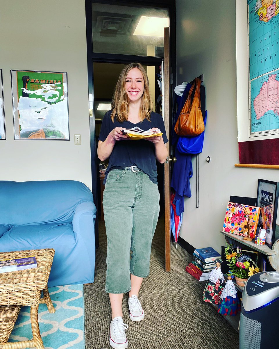 Last mail run is complete!

We will miss Worker Bee and English/History major Brianna Taylor when she graduates next week. We look forward to seeing what graduate school and the future have in store!