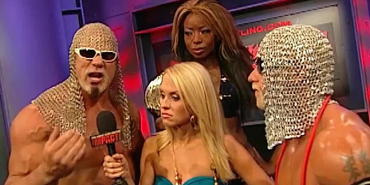 Scott Steiner math by the numbers:

Control Match 
-Wrestler A: 50%
-Wrestler B: 50%

Typical match against Scott Steiner (Genetic Freak, Abnormal.) 
-Scott Steiner: 75%
-Wrestler B: 25% (At best.)

Control match, Three-way
-Wrestler A: 33.3%
-Wrestler B: 33.3%
-Wrestler C: 33.3%