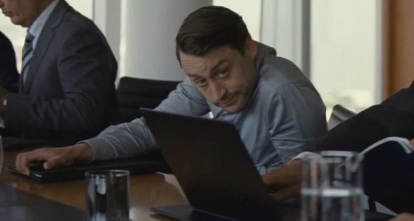 Chase Claypool watching his first down celebration in the film room this morning: