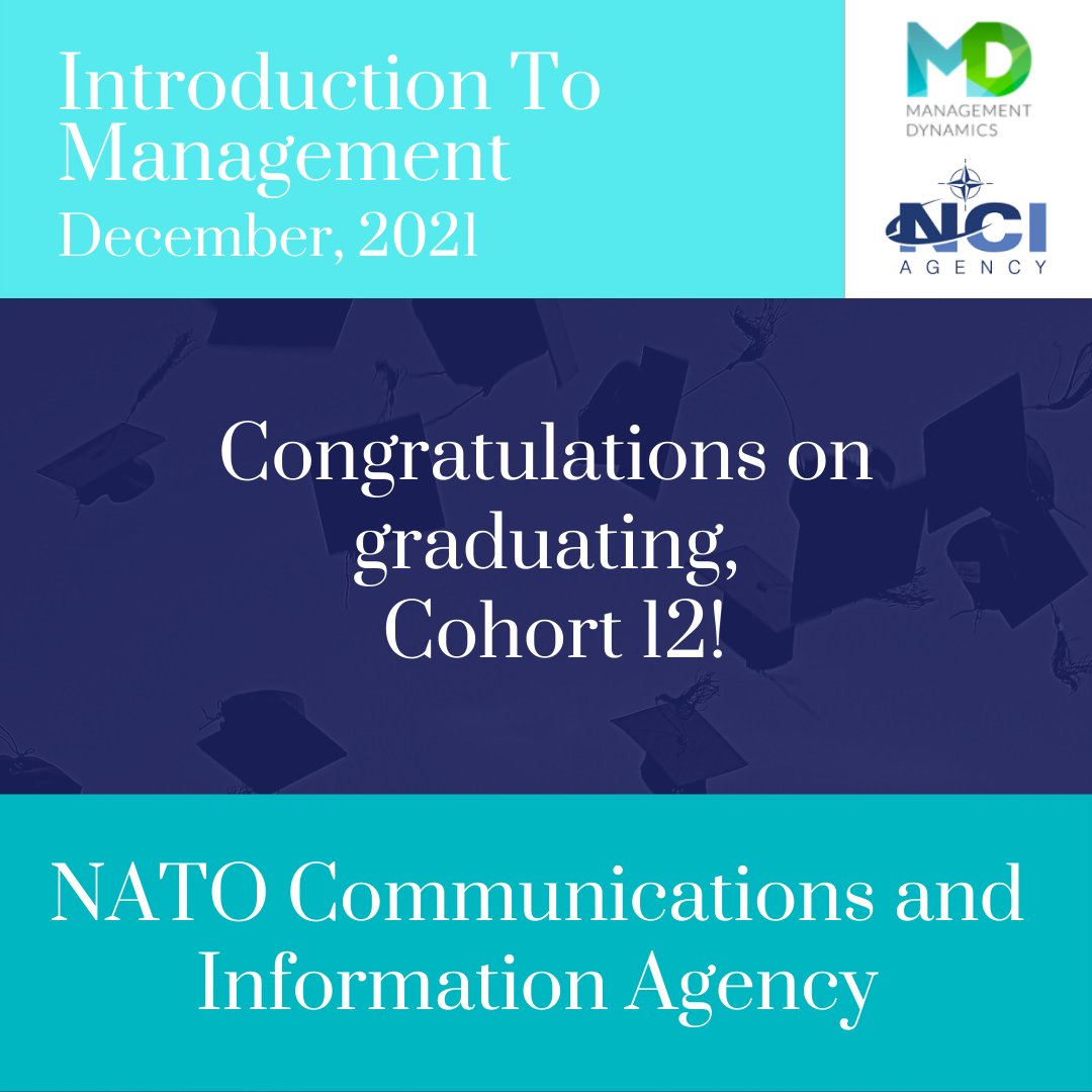 Mgt_Dynamics's tweet image. Congratulations to NCIA Introduction to Management Cohort 12 on graduating! We’ve loved working with you and are really impressed with how much you’ve progressed.

#teamdevelopment #leadershipdevelopment #leadership #learninganddevelopment #management