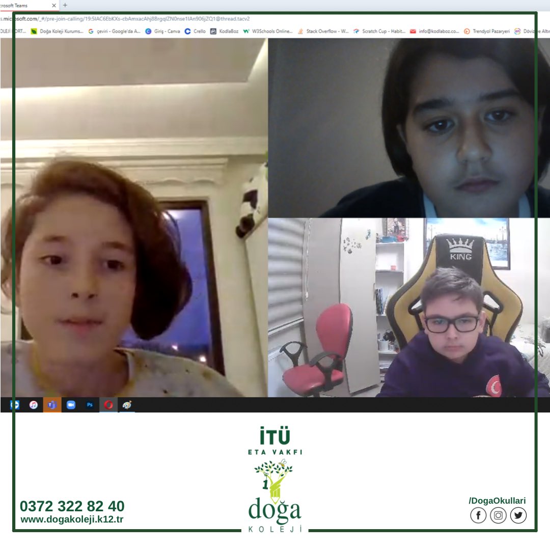 Habitat Derneğinin hazırlamış olduğu #scratchcup yarışmasına ‘Doğayı Kurtar’ temasıyla yaratıcılıklarını ve hayal güçlerini kullanarak oyun geliştiren öğrencilerim.Oyun geliştirici olup kod yazmak DOĞA’mızda var!#dogatech <a href="/habitatdernegi/">Habitat Derneği</a> <a href="/hakaninanir/">Hakan İnanır</a> <a href="/muammerozkan_/">Muammer Özkan</a> <a href="/CansuDirekci/">Cansu Direkçi</a>
