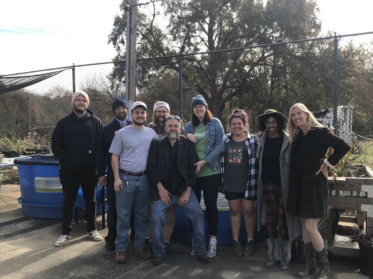 AUOutreach's tweet photo. Staff members from OPS enjoyed spending time with the @o_grows team to learn more about their operations and opportunities to collaborate. @o_grows is a tremendous asset to our region, addressing issues of food insecurity and providing educational opportunities to local youth. https://t.co/GNteV1zcVD