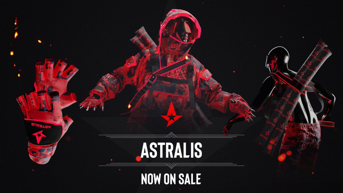 AstralisCS's tweet photo. Sale is now LIVE for the @ESLCS team gear NFTs. These NFTs are created in collaboration with 8 of the best CS-teams and with the use of an eco friendly blockchain. 🍃

Check out the full outfit + gear here: https://t.co/tkGf9tUfEN https://t.co/qAuATwirId