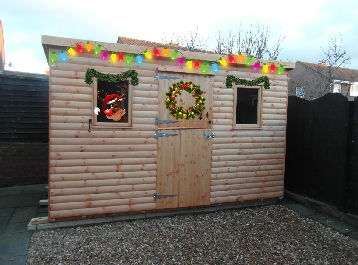GardenHarker's tweet photo. Is your garden shed getting grubby, then come get a new one from us. Dont forget our Christmas offer, 5 bottles of wine when you order a wooden shed/summerhouse before 31st Jan 2021.
#shed #summerhouse #harkergardenbuildings #Christmas #wine #FREE https://t.co/UimFgiLgwR