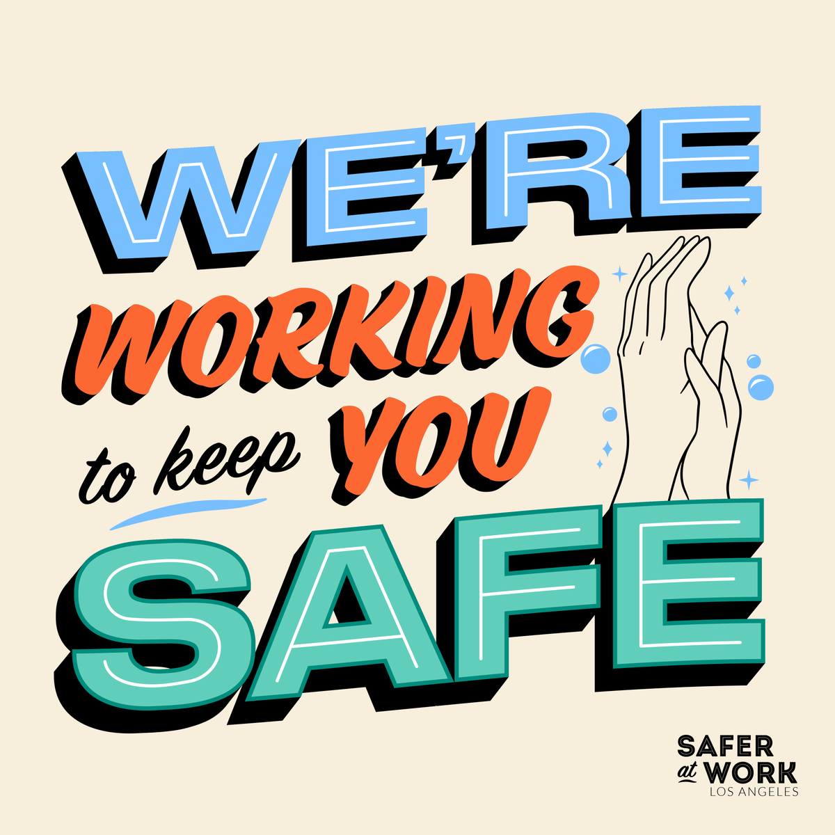 LACbizdev's tweet photo. We're taking all the necessary steps to keep our community safe. Let's keep up the great work we've done so far to continue doing what we love to do.  #saferatworkla #saferatwork #la https://t.co/lVCnypjG4H