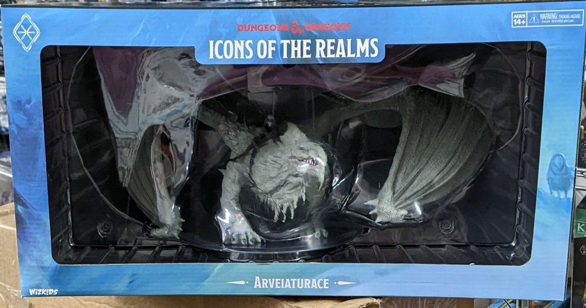 TychesGames's tweet photo. Not quite as big as Tiamat, but still very impressive is ARVEIATURACE! Come and see for yourself!
#DragonMini #Miniatures #Minis #DnD #RPGs #TTRPGs #Dragons https://t.co/IhCeJ7lm4i