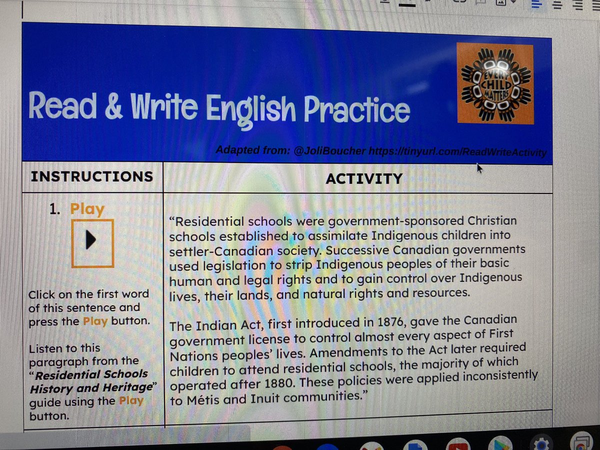 MrsDorsey_ocsb's tweet image. Students did a fantastic job navigating #ReadAndWrite and #OrbitNote today in English class while learning about treaties and residential schools🧡. Ss could see the value in colour coding highlights to organize their facts for essay writing!🖊📖💻@AllSaintsOCSB @ocsbindigenous