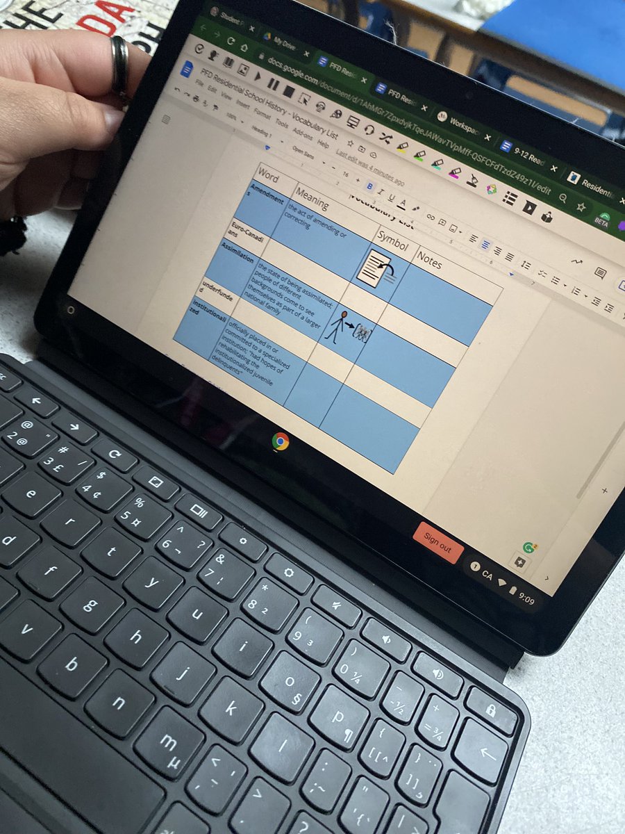 MrsDorsey_ocsb's tweet image. Students did a fantastic job navigating #ReadAndWrite and #OrbitNote today in English class while learning about treaties and residential schools🧡. Ss could see the value in colour coding highlights to organize their facts for essay writing!🖊📖💻@AllSaintsOCSB @ocsbindigenous