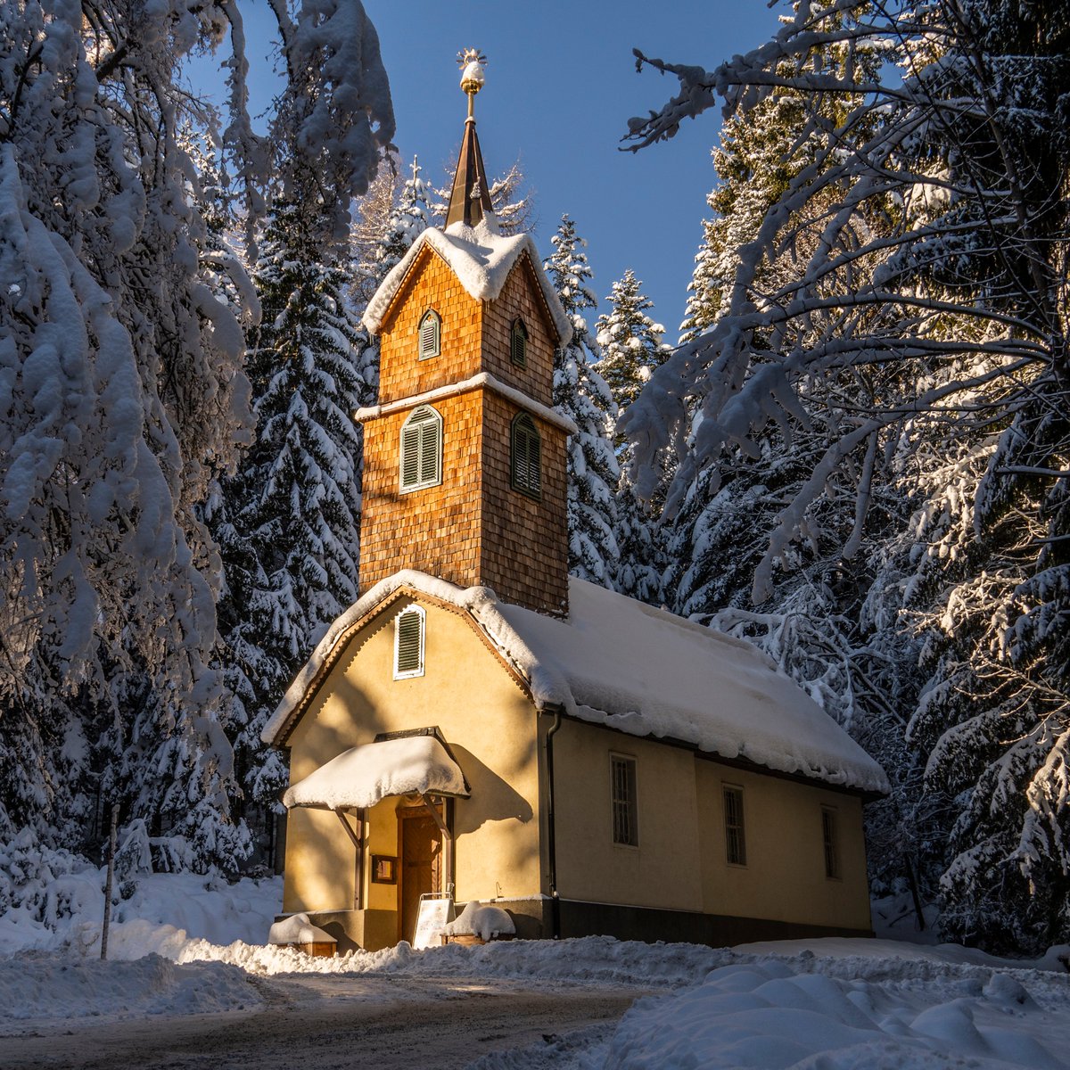 #WinterWonderland in der #Steiermark. Kitschiger geht's kaum 🥰. Da macht das #Schneeschuhwandern doch gleich noch mehr Spaß!