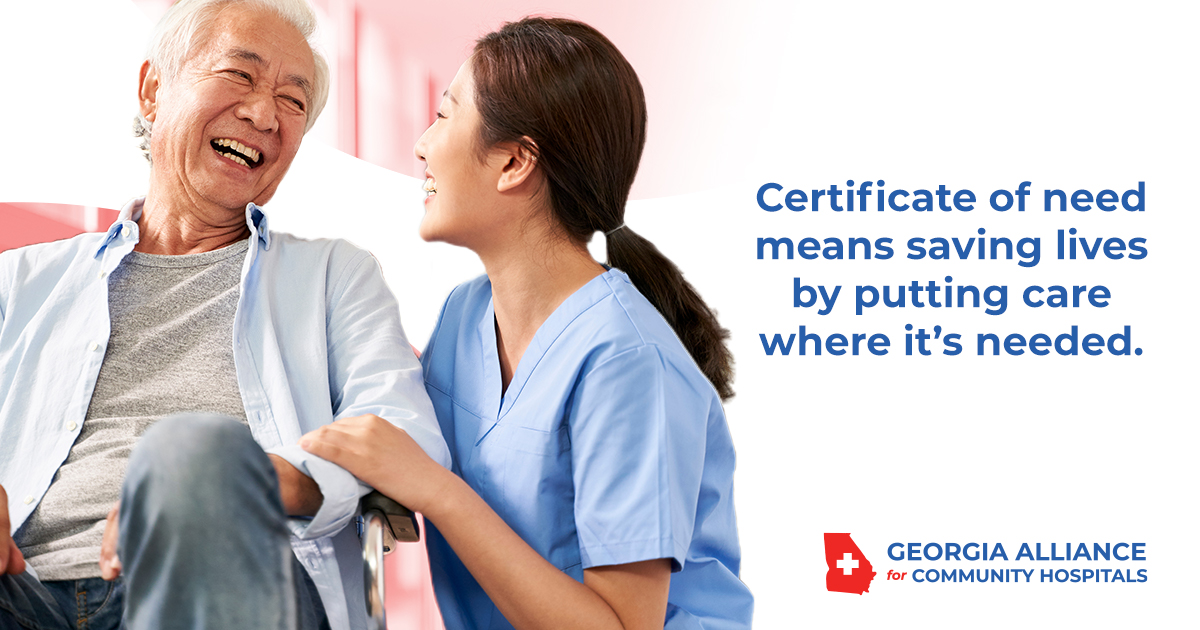 #Georgia's community hospitals are locally-owned and operated. That’s why our top focus is you and your care. Let’s keep it that way. Support policies like Certificate of Need, which help stabilize healthcare delivery for ALL Georgians. bit.ly/3dCtkZx