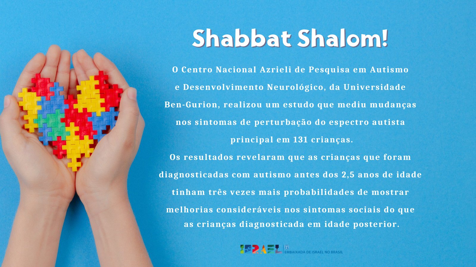 Shabbat Shalom ! 🇮🇱 - Israel no Brasil