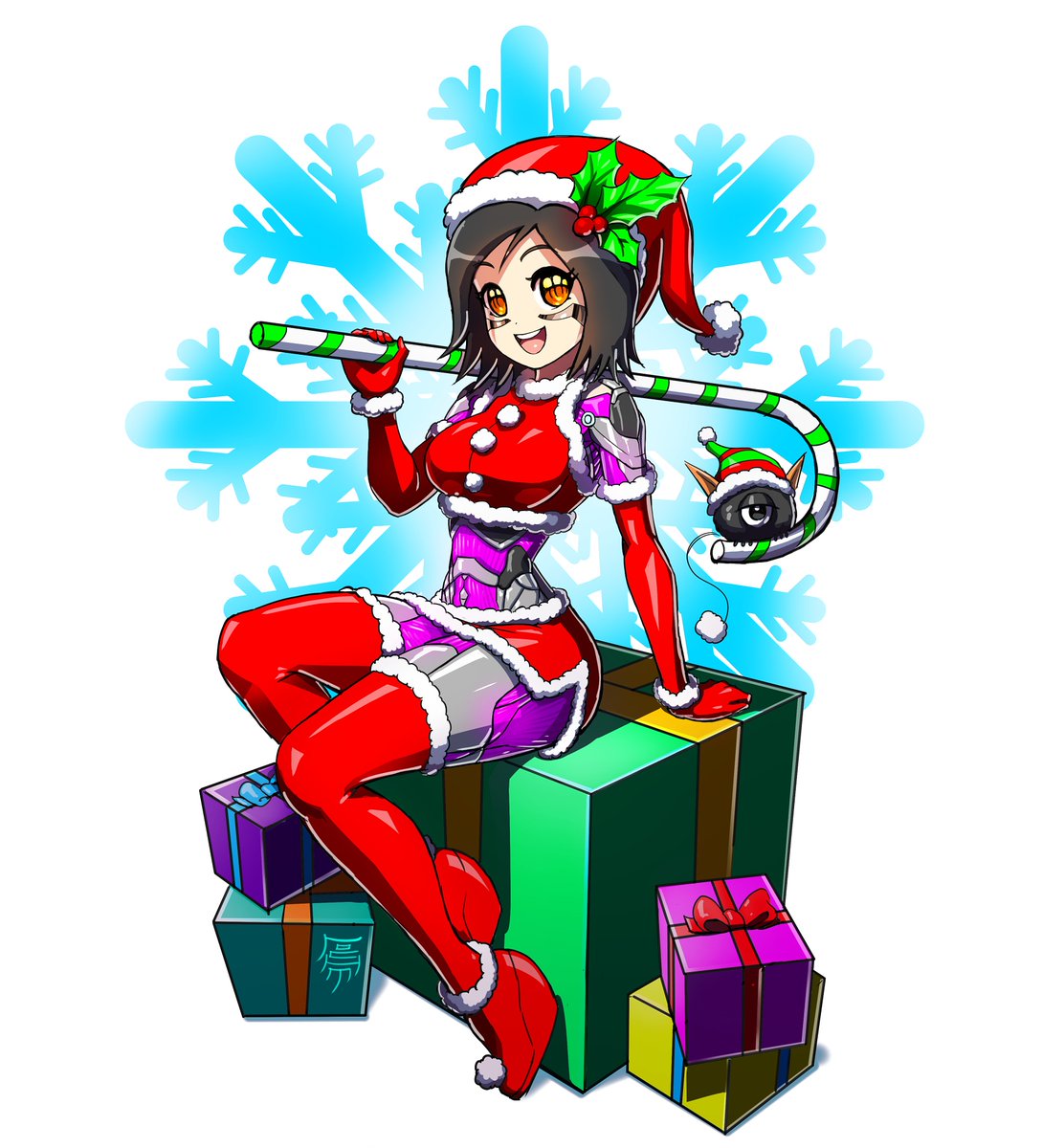 DailyGally's tweet photo. #AlitaArmy #AlitaSequel 
Christmas Alita https://t.co/95KOHtIu7b