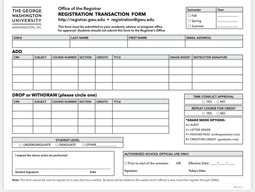 CCASAdvising's tweet image. 🚨TODAY is the last day to 𝐰𝐢𝐭𝐡𝐝𝐫𝐚𝐰 from a class using the ✨RTF✨ form seen below. Return the completed form to your home school 𝗯𝘆 𝟱 𝗣𝗠 to your home school. If you're a CCAS student, that means us!  
RTF form: registrar.gwu.edu/sites/g/files/…