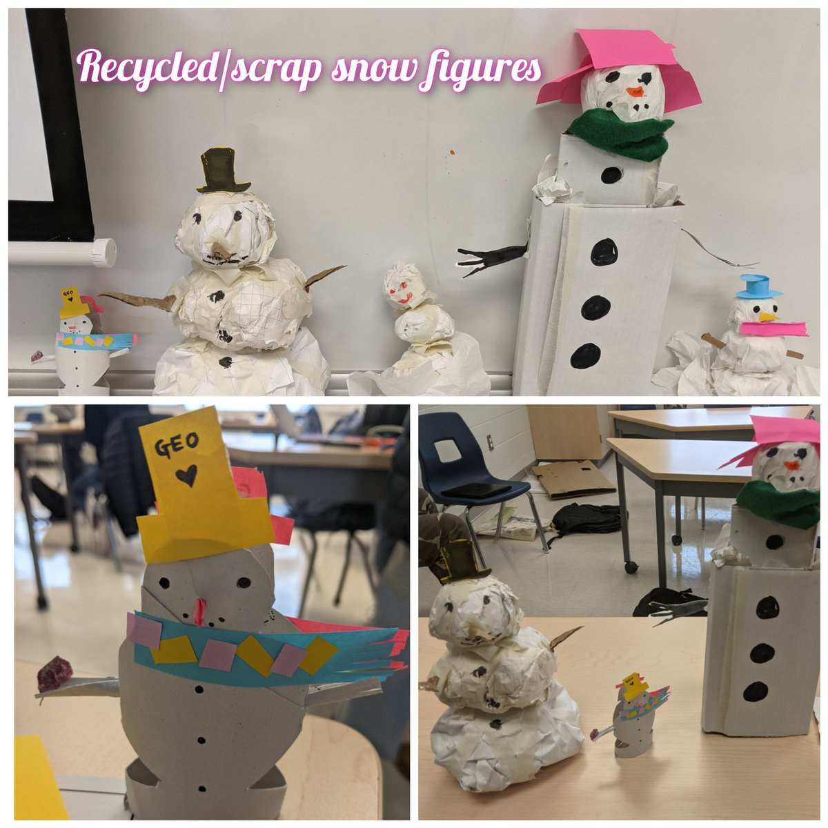 Potyralatweets's tweet photo. Thanks @JeanAugustineSS SAC for the fun spirit week ideas. My geo kids were all over the 'snow scrap' building competition 👍 https://t.co/OiSqffQawn