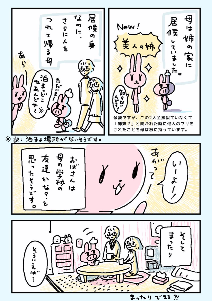 母に「お母さんのマンガを描いた」と話したら宇宙人のことも書いてほしい。と、色々説明されたので、マンガを描きました。
①

#三角部屋の母 △ 