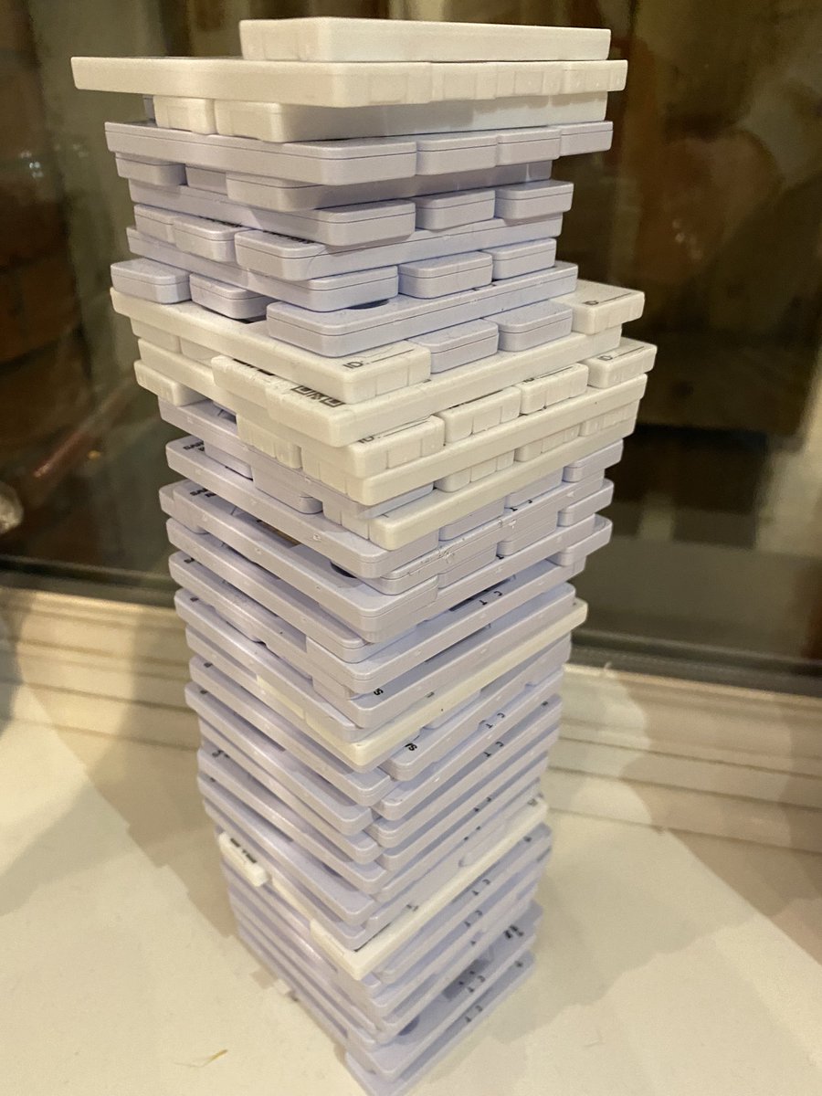 trowie's tweet image. Arguably mine and Rob’s finest piece of work - our Lateral Flow Test Jenga Tower - if any of the great Art museums in the world would like it, then feel free to get in touch!