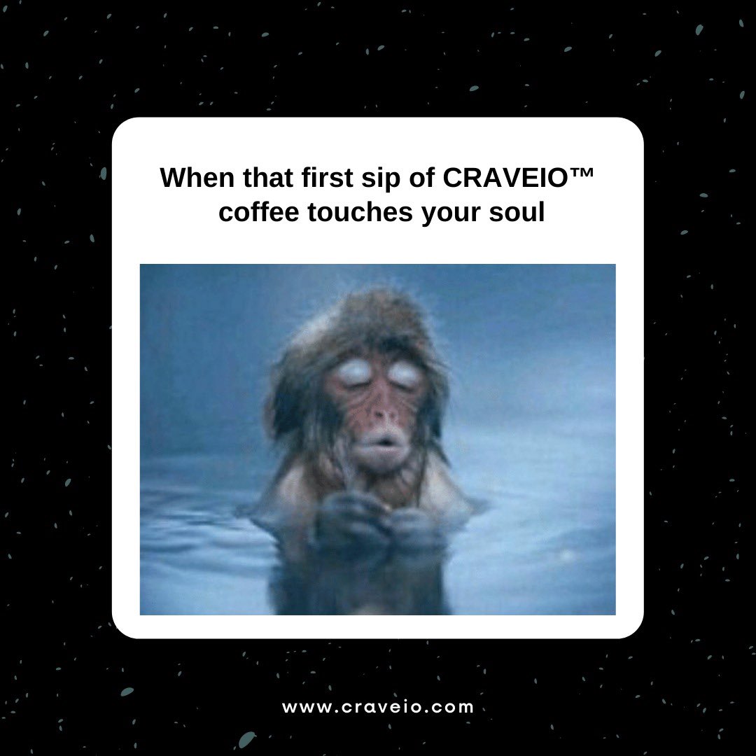 CraveioCoffee's tweet photo. Craveio coffee, made to rejuvenate your soul.
Buy now
Link in bio.
☕️
☕️
☕️
#craveiocoffee #coffeememes #coffeedaily https://t.co/y12LFDer2g