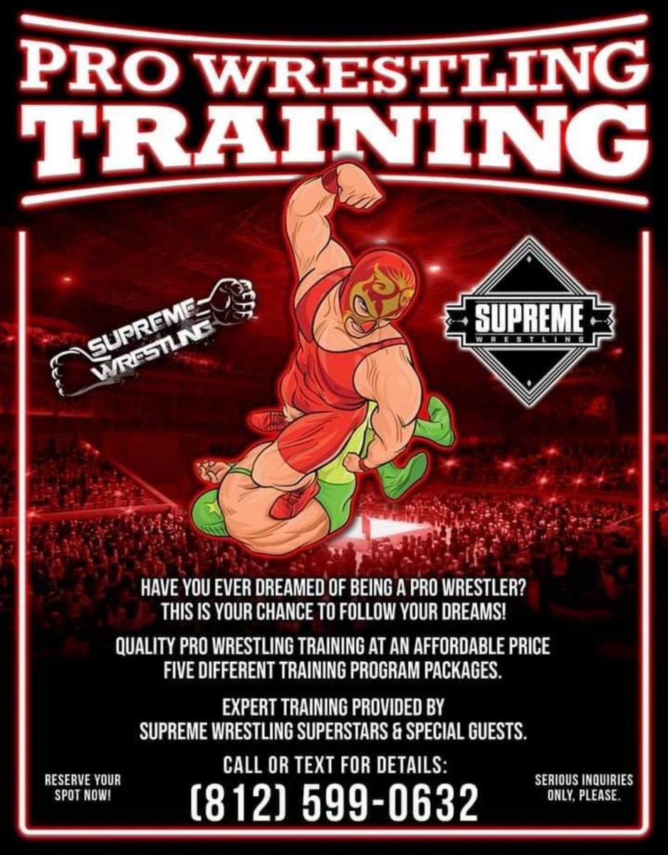 DNAProwrestler's tweet photo. @we_are_supreme #professionalwrestling #TRAIN #prowrestling https://t.co/DCoztN6Rsc