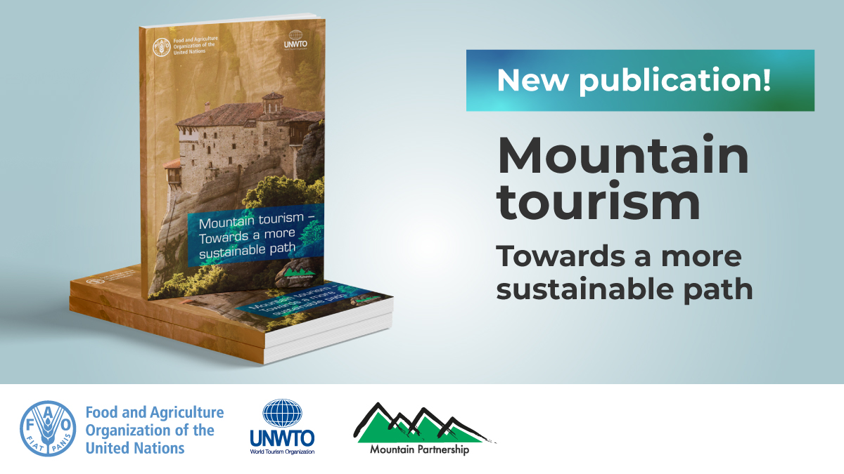 UNWTO's tweet photo. Happy International Mountain Day!

We partner with @fao and @UNmountains to build a more sustainable #MountainTourism.

Check out our joint publication:

💚Mountain tourism around the world
💚Challenges for tourism in mountains
💚Product development

📰https://t.co/DRPzvaTfzG https://t.co/BVwG60aW2J