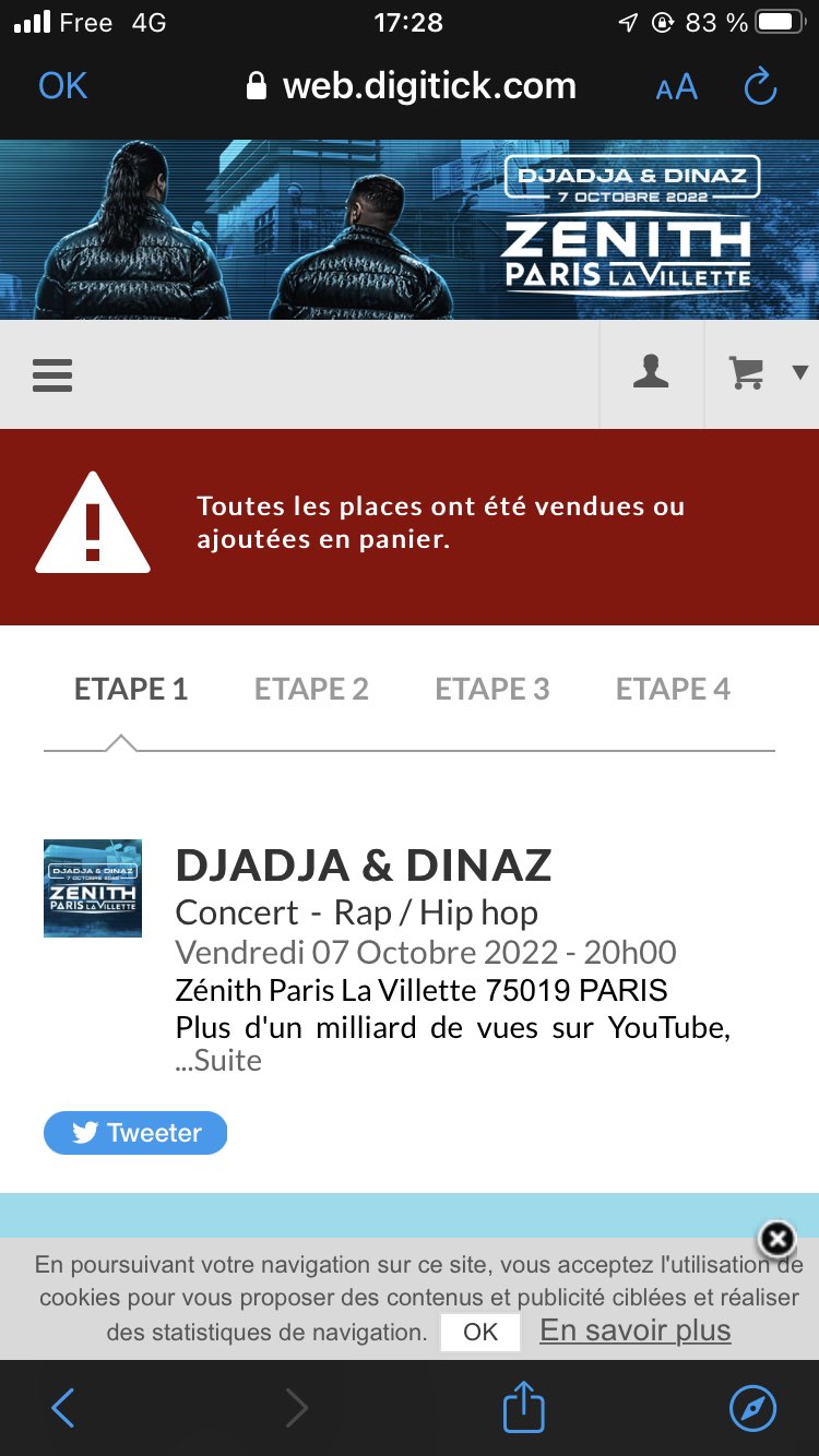 Concert Djadja Dinaz 2022 Billetterie Djadja & Dinaz 🐺 on Twitter: "C'est avec une grande fierté qu'on vous  annonce notre premier Zénith de Paris le 7 octobre 2022 ! 🧊 Ouverture de  la billetterie le 13 décembre