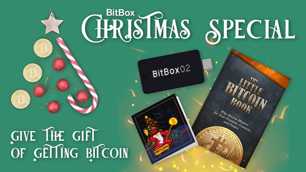 It's the holiday season! 

We have the perfect present for someone starting their #Bitcoin journey: 

#BitBox02 hardware wallet + <a href="/LittleBitcoinBk/">The Little Bitcoin Book</a> + Magic Internet Money greetings card

Gift some Bitcoin joy 👇
shiftcrypto.shop