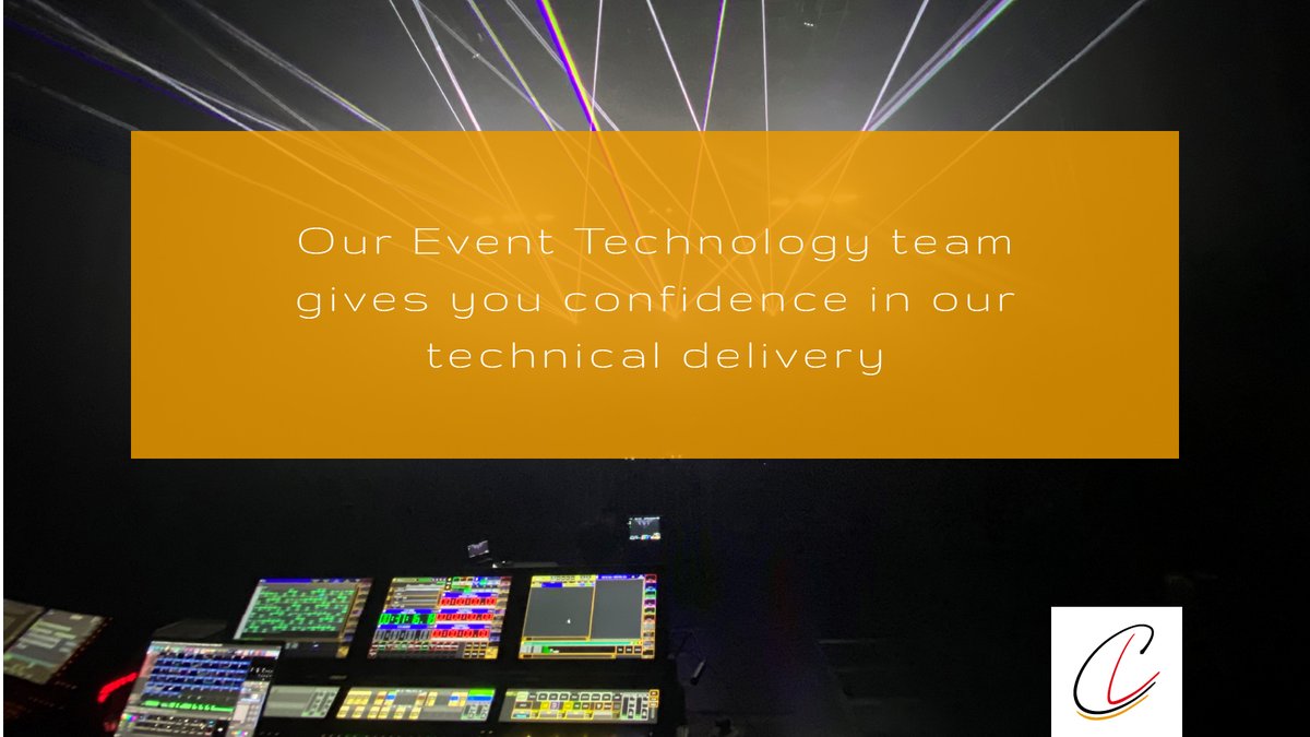 Our Event Technology team gives you confidence in our technical delivery. Lighting, sound, video, broadcast, virtual, interactive, power. #events  #technology