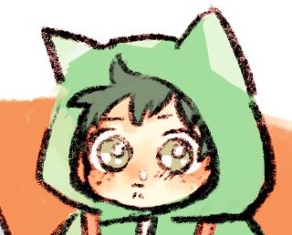 「猫耳パーカー 緑色の眼」のTwitter画像/イラスト(人気順)