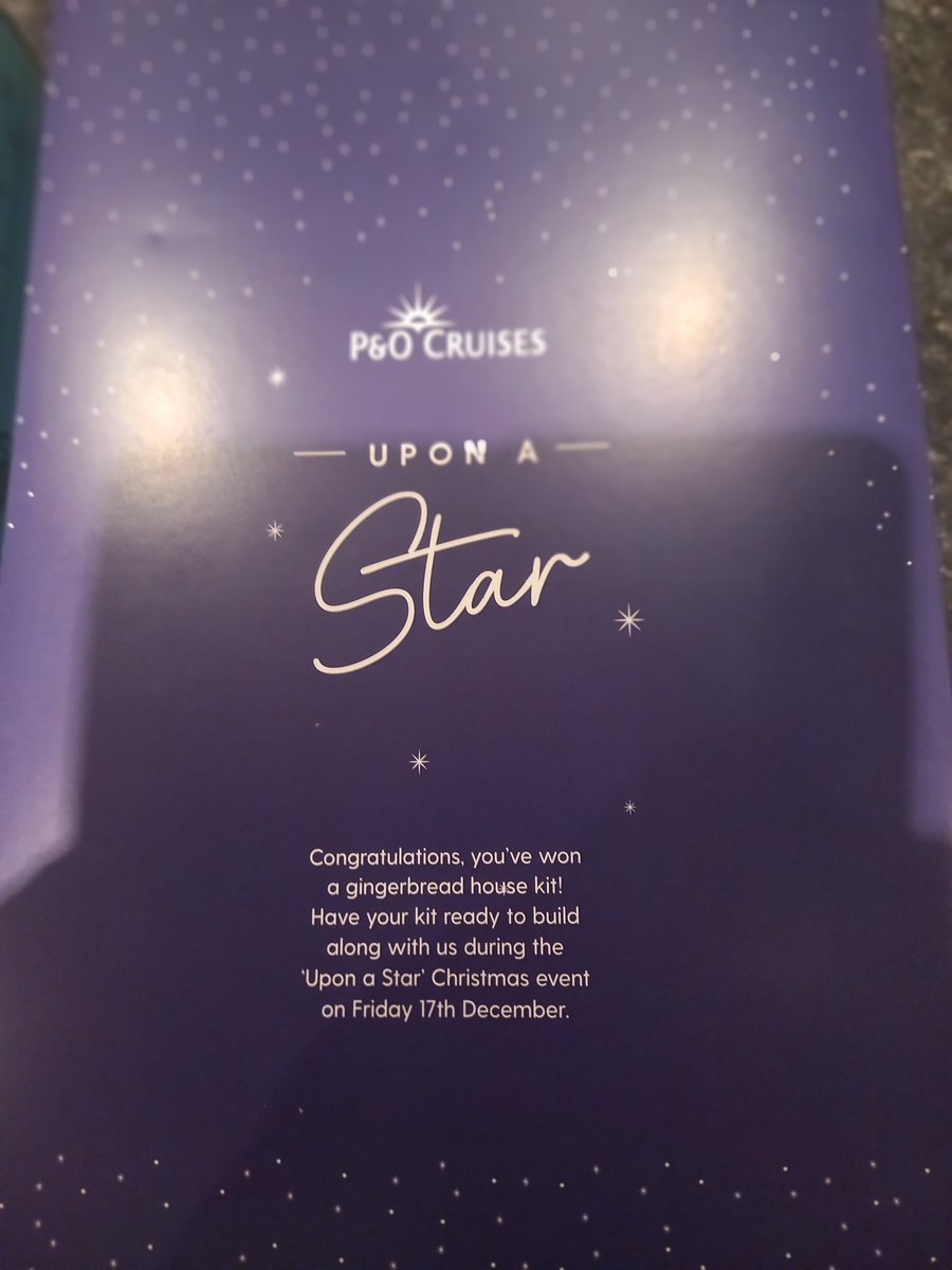 Thank You <a href="/pandocruises/">P&O Cruises</a> for my competition prize . Looking forward to joining you on the 17th December to build it