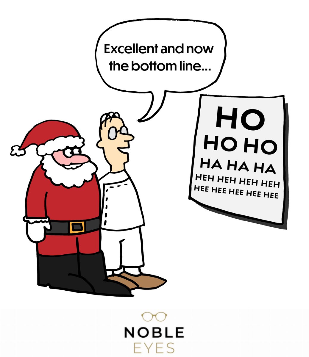MyNobleEyes's tweet image. WHEN SANTA COMES in to take his eye exam...#OptometryHumor #EyeExam #HoHoHo #nobleeyes #noblesville #eyeexam #shopsmall #shoplocal