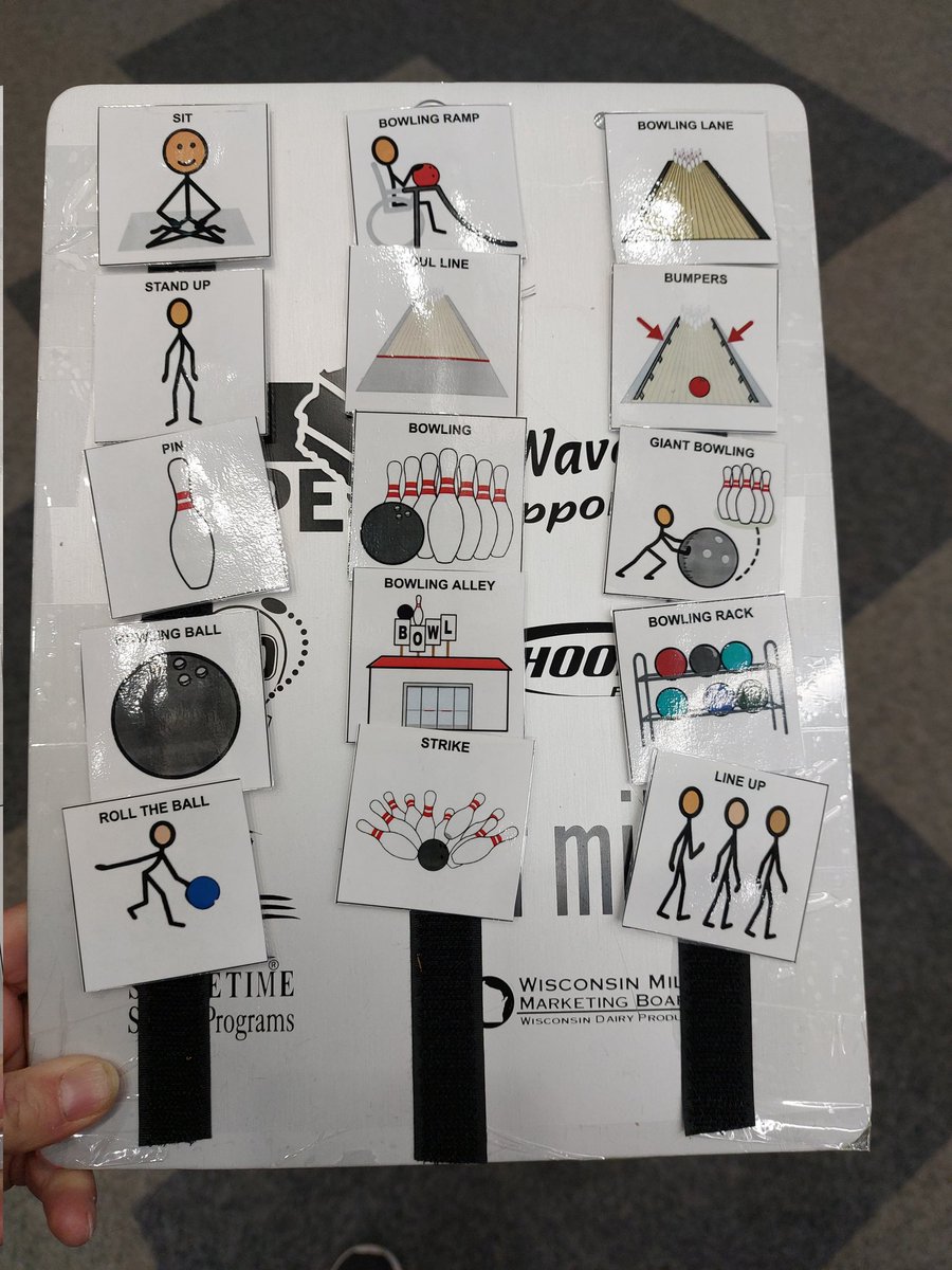SunPrairieAPE's tweet photo. Has anyone else been making visual boards for specific units? I've been finding thus super helpful instead of digging through my binder to find all that I need as I'm rushing into a building #adaptedpe #visuals #totalcommunication #lesstalking https://t.co/ScAR4eKx2M