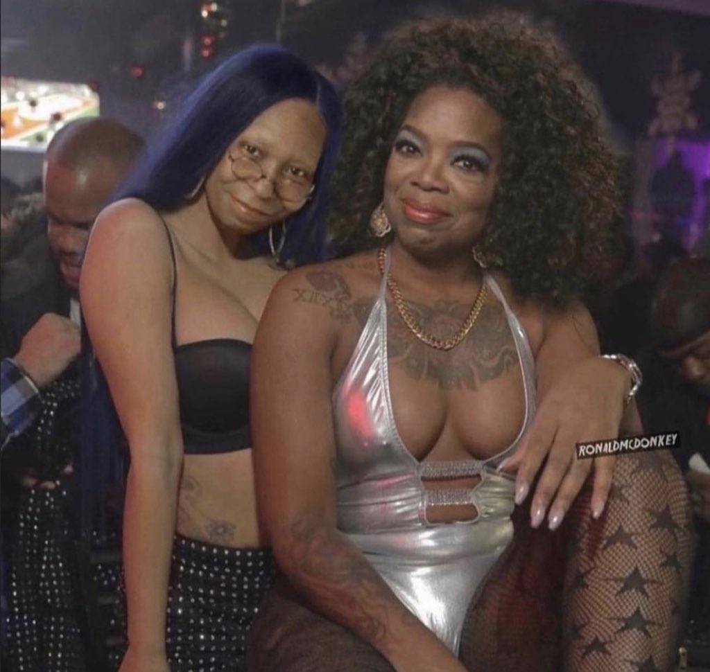 Butterflylamb13's tweet photo. NOT OPRAH AND WHOOPI WHO DID THIS?!?!? https://t.co/8eynxYjJSG