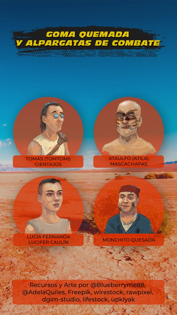 ExitoCritico's tweet photo. Bueno, pues salimos del steampunk de fantasmas para irnos a la carretera más macarra de la meseta en un futuro a lo Mad Max. ¡Empezamos ya mismo con ASFALTO de @ChaoticSeijo ! 👀🚨
Vamos a por la siguiente meta...¿2500€? #RPLE21
🟣Estamos en https://t.co/FQvyfuPmVX https://t.co/AarKfJQgmE