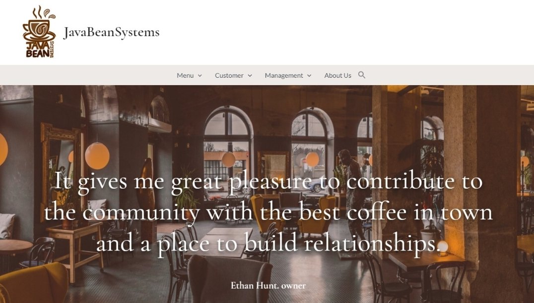 JavaBea88845736's tweet image. Check out our website now that it&apos;s up and running!
javabeansystems.com