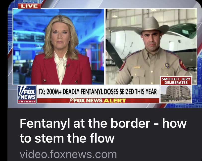 ICYMI:I discussed w/ @marthamaccallum on #TheStory @FoxNews how #Texas is combating the drug #crisis at the border. I stress the importance in educating our youth, family & friends on the impacts of #fentanyl & how this deadly drug is killing thousands. ➡️ video.foxnews.com/v/