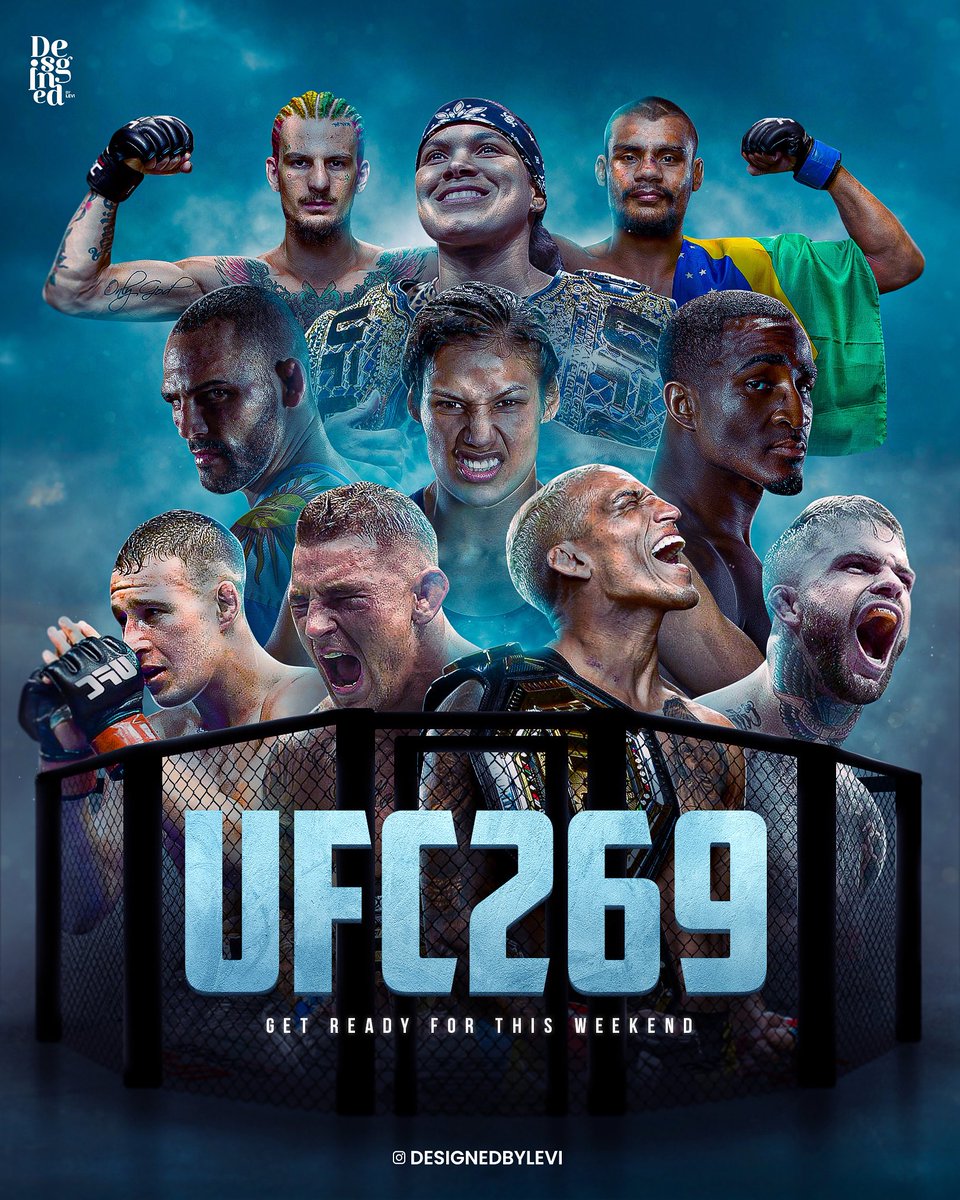 DesignedbyLevi's tweet photo. Get ready for UFC269! Can’t wait to see this one! #ufc269 #ufc https://t.co/ub7OzoV2UH