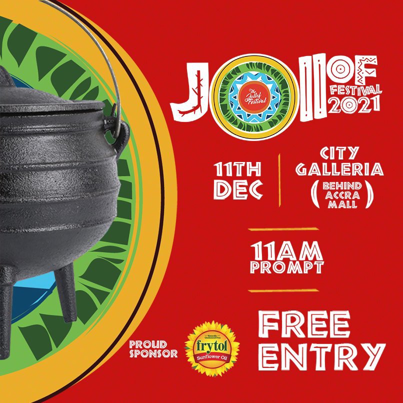 This Christmas ankasa wherever Free Food dey biaa I go dey there some #jolloffestival21 🔥