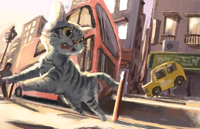 いつものイラストと違う描き方の練習
難しいけど楽しいな 