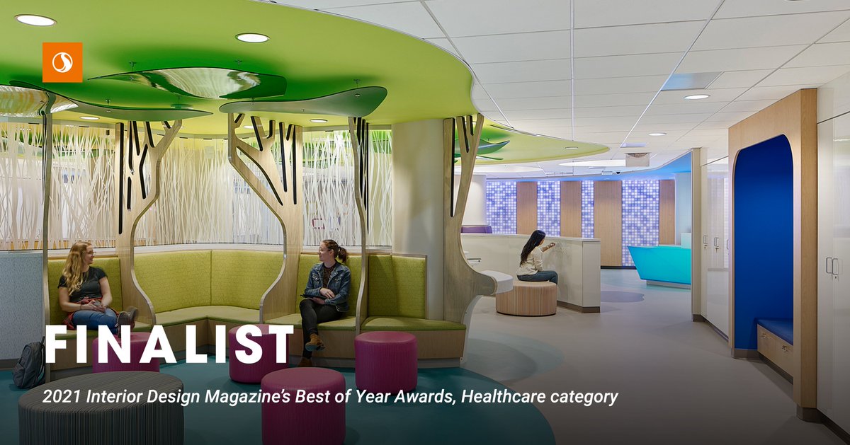croz0704's tweet photo. The #design of UPMC Children’s Harrisburg -- by @Stantec and @metarch_design -- is a Finalist for @InteriorDesign’s 2021 Best of Year Award in the #Healthcare category. #StantecHealth #StantecID #StantecProud https://t.co/MY1TohYFpM