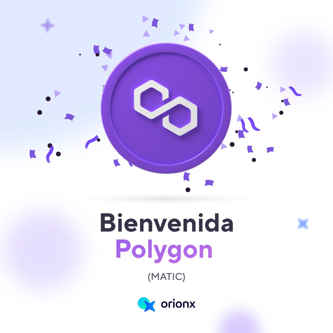 orionx's tweet photo. Le damos la bienvenida a Polygon - MATIC!!! 🚀
En temporada de Altcoins, qué mejor que agregar a nuestro exchange, un tremendo proyecto, que está creciendo a pasos agigantados💙

#criptomonedas #criptoactivos #orionx #cryptochile #MATIC #Polygon #cryptocurrency https://t.co/rDDt6NFDTP