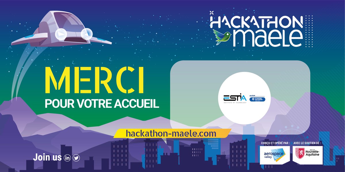 [CLAP DE FIN] 

Un grand merci à <a href="/EstiaOfficiel/">ESTIA</a> Bidart pour avoir intégré les challenges du #hackathonMaele à leur évènement annuel Les 24h de l'innovation qui portait cette année sur les solutions pour la planète #24hpourlaplanète ! 🌍

Et un grand bravo pour leur organisation !