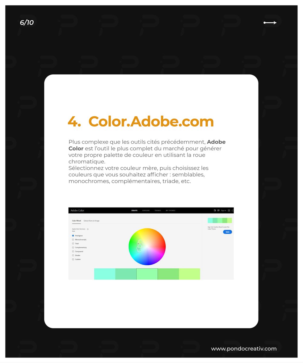 BapaYves's tweet photo. 07 SITES OÙ TROUVER DES #COULEURS PARFAITEMENT HARMONISÉES.

#AstucesBYB
#PondoTips https://t.co/Y52W9ciyEI