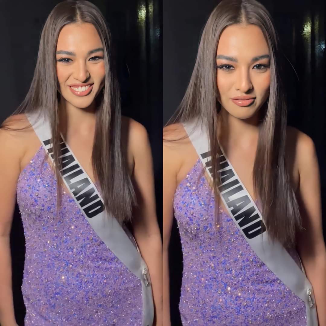 M_myname_'s tweet photo. ลูกกกก แต่งหน้าเอง สวยมากก ม่วงพาสเทลสวยมาก
#MissUniverseThailand2021 https://t.co/XI80cWUM2f