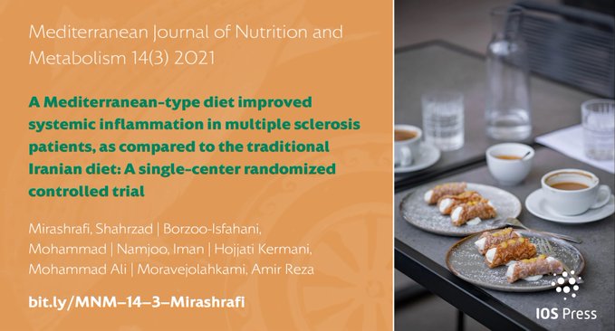 ADIItalianet's tweet photo. The #Mediterranean-type diet improves systemic inflammation in multiple sclerosis patients better than the #Iranian diet.

Find out why at https://t.co/FMpsIO6zvu. https://t.co/7Sm2ETZrTY