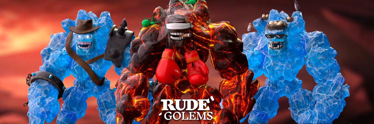 Nuevo banner de <a href="/RudeGolems/">Rude Golems</a> gracias a <a href="/martinalvareng1/">Martin Alvarenga</a> 🔥

#NFT #SolanaNFTs #NFTCommmunity #nftart