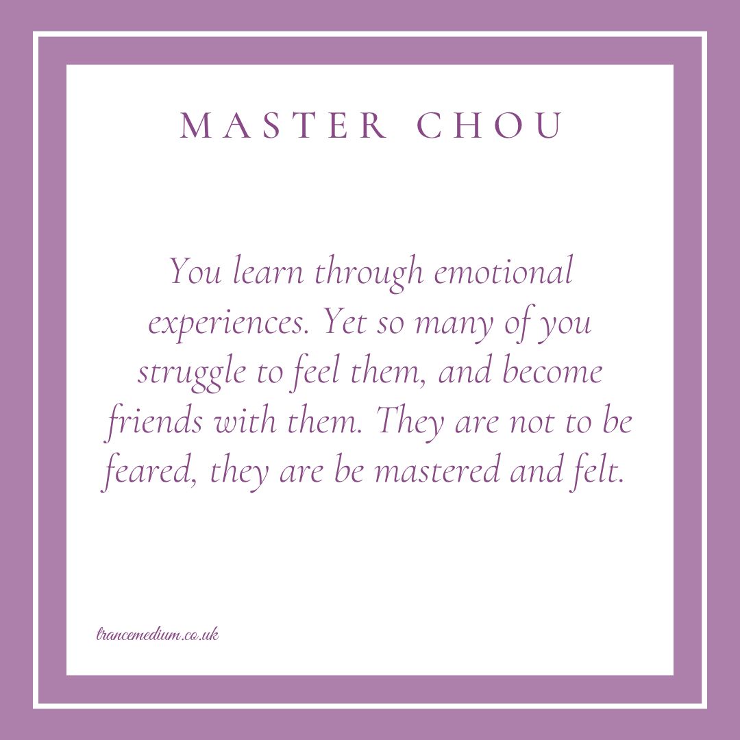 Sarahtwalters's tweet photo. You learn through emotional experiences. Yet so many of you struggle to feel them, and become friends with them. They are not to be feared, they are be mastered and felt. Master Chou

#masterchou #choupearl #trancemedium #spiritcommunication #beinspired #spiritguides https://t.co/jzLczb1kgW