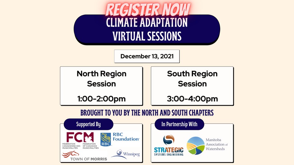 RedRiverBasin's tweet image. Please join us and @StrategicSysEng on Dec. 13 to learn how you can prepare your community as we present a climate adaptation plan for the North and South Regions of the Red River Basin. All are welcome to attend!
North: eventbrite.ca/e/212642117297
South: eventbrite.ca/e/212621626007